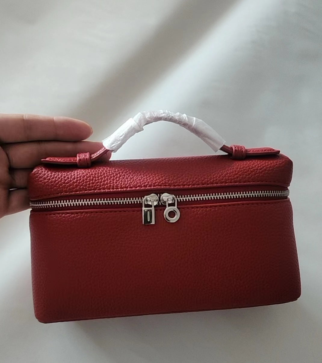 Women's Lunch Box Genuine Leather Simple Niche Bags