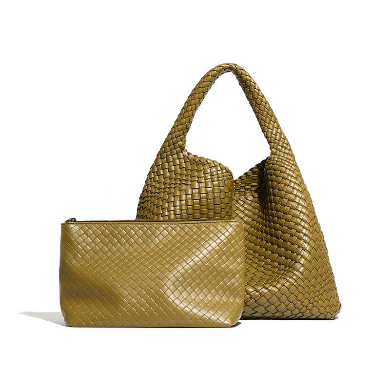 Women's Woven Large Capacity Fashion Versatile Version Handbags