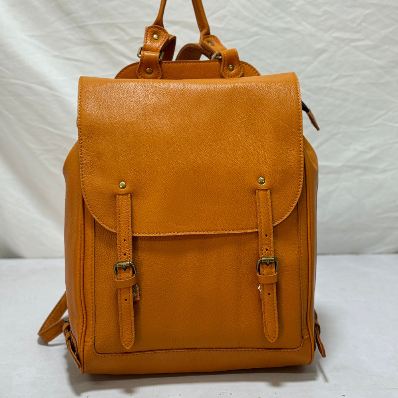 Leather Sketch Brush Color College Large Backpacks