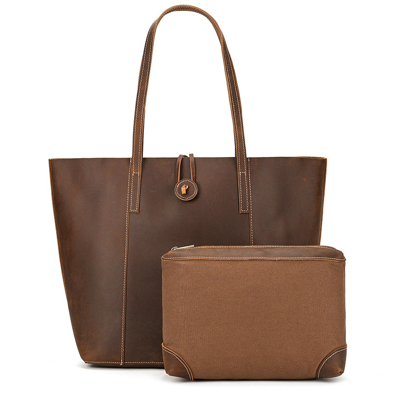 Women's & Men's Son Mother Genuine Leather Fashion Shopping Handbags