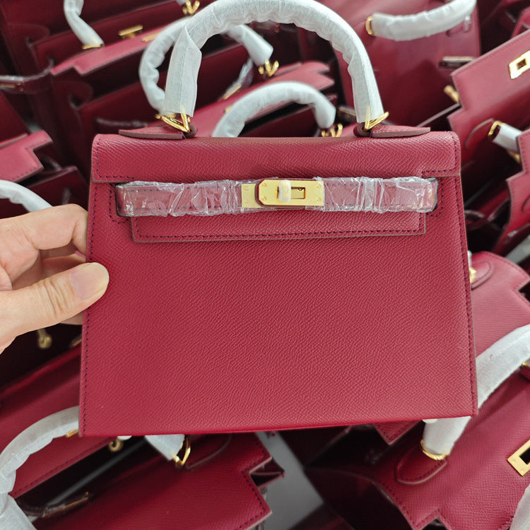 Women's Classic Genuine Leather High-grade Kelly Second Handbags