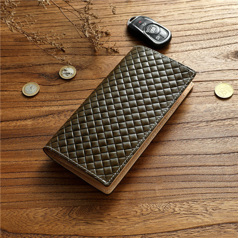 Men's Italian Long Genuine Leather First Layer Men's Wallets