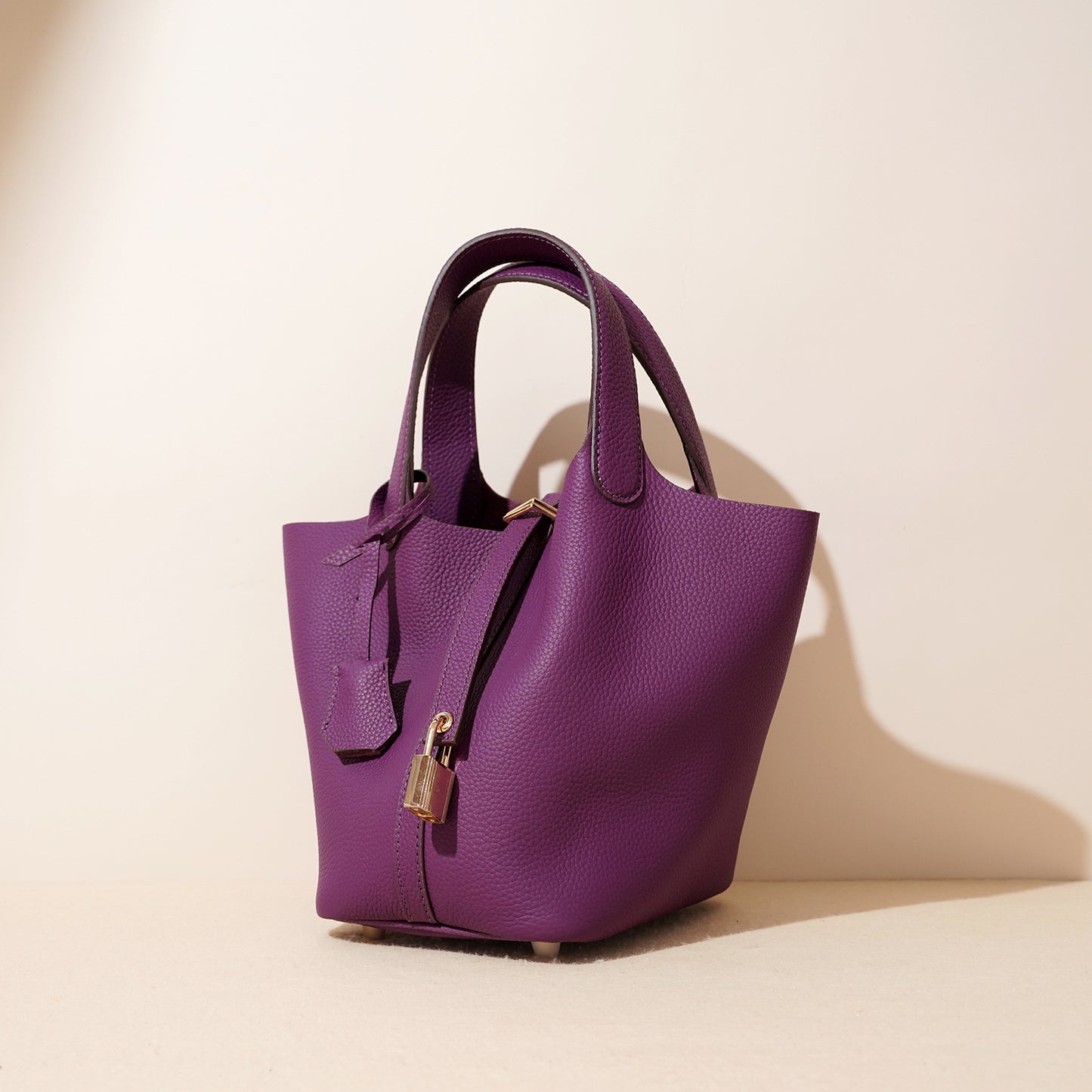 Women's Vegetable Basket Genuine Leather Design Advanced Texture Shoulder Bags