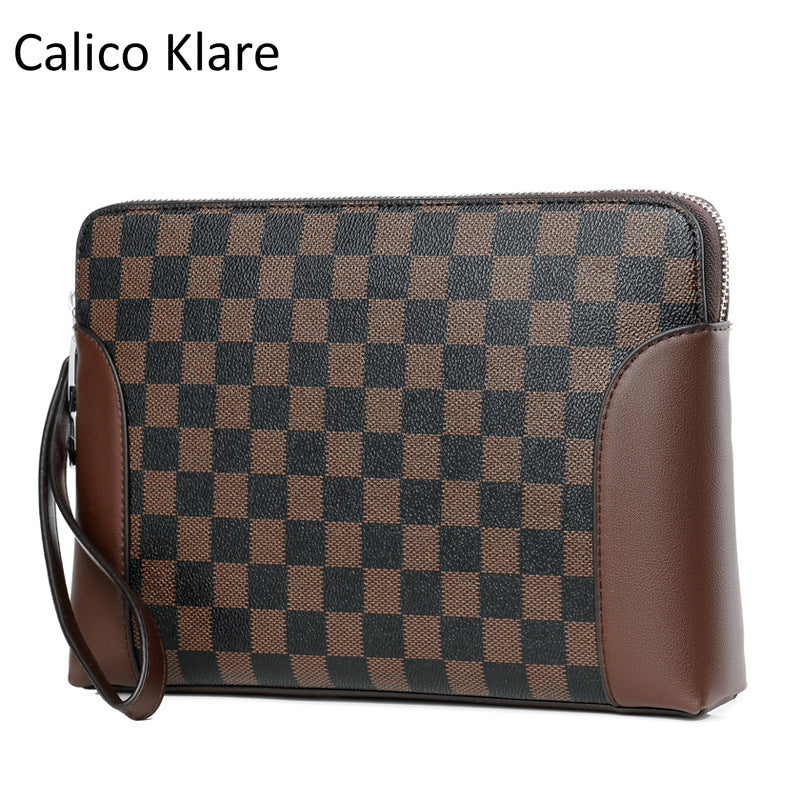 Men's Fashion Password Vintage Clutch Male Large Men's Handbags