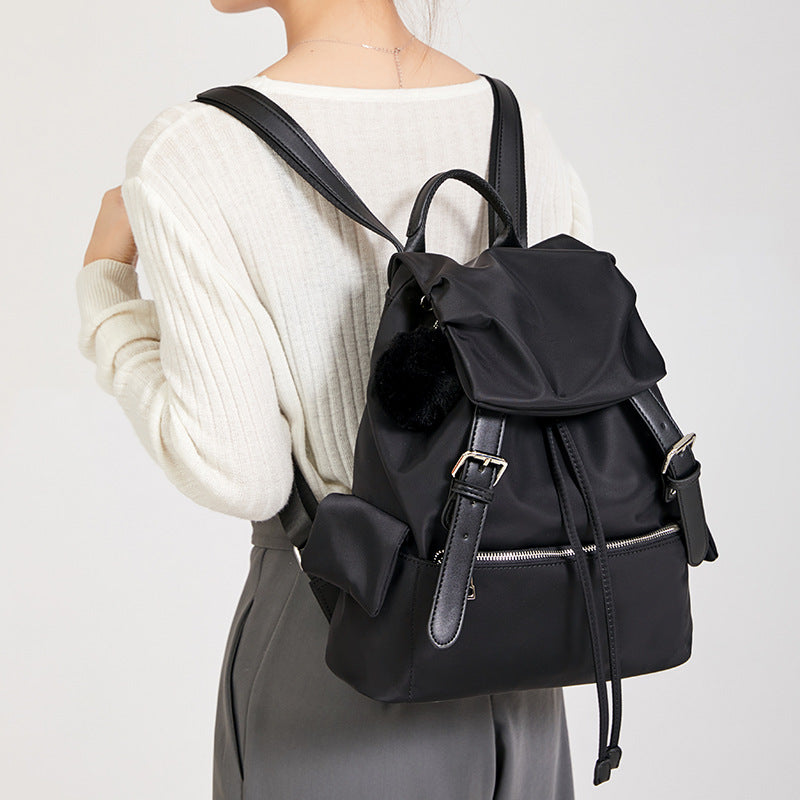 Women's Fashionable Drawstring Simple Commute Large Capacity Backpacks