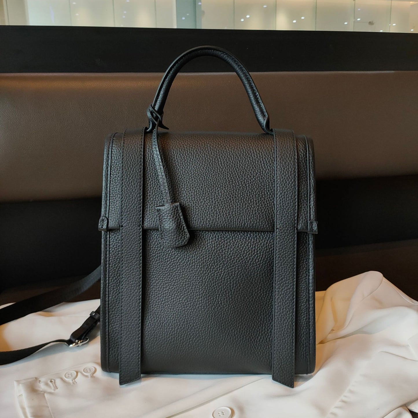 Large Capacity First Layer Cowhide Korean Backpacks