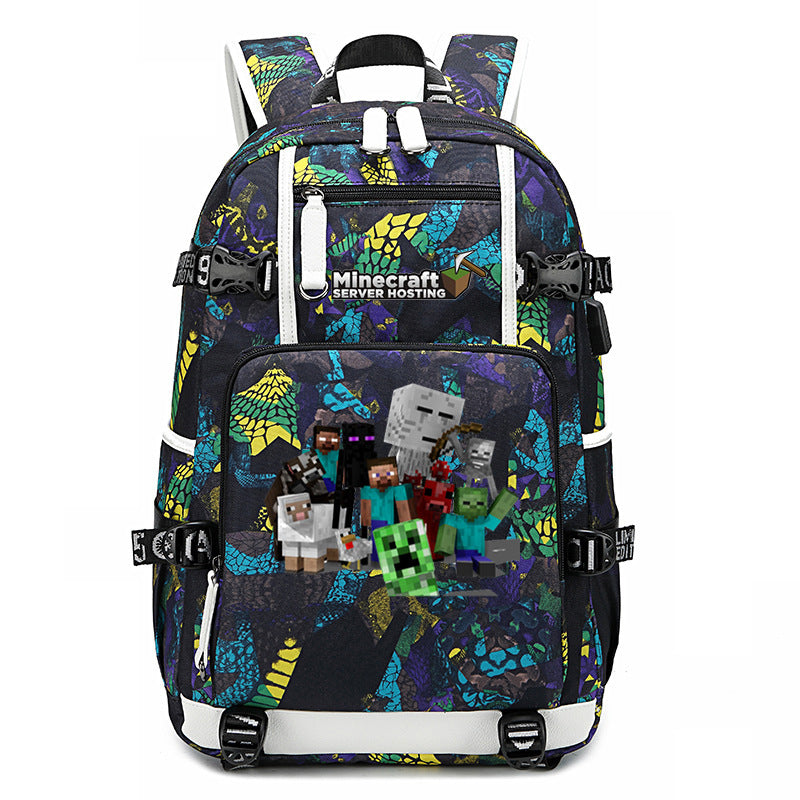 My World Surrounding The Game Printed Backpacks