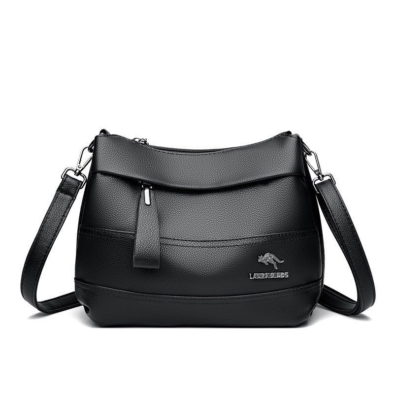 Genuine Leather Mom Trendy Fashion Large Crossbody Bags