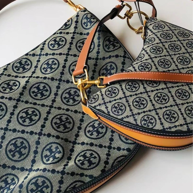 Underarm Jacquard Canvas Crescent Commuter Large Bags