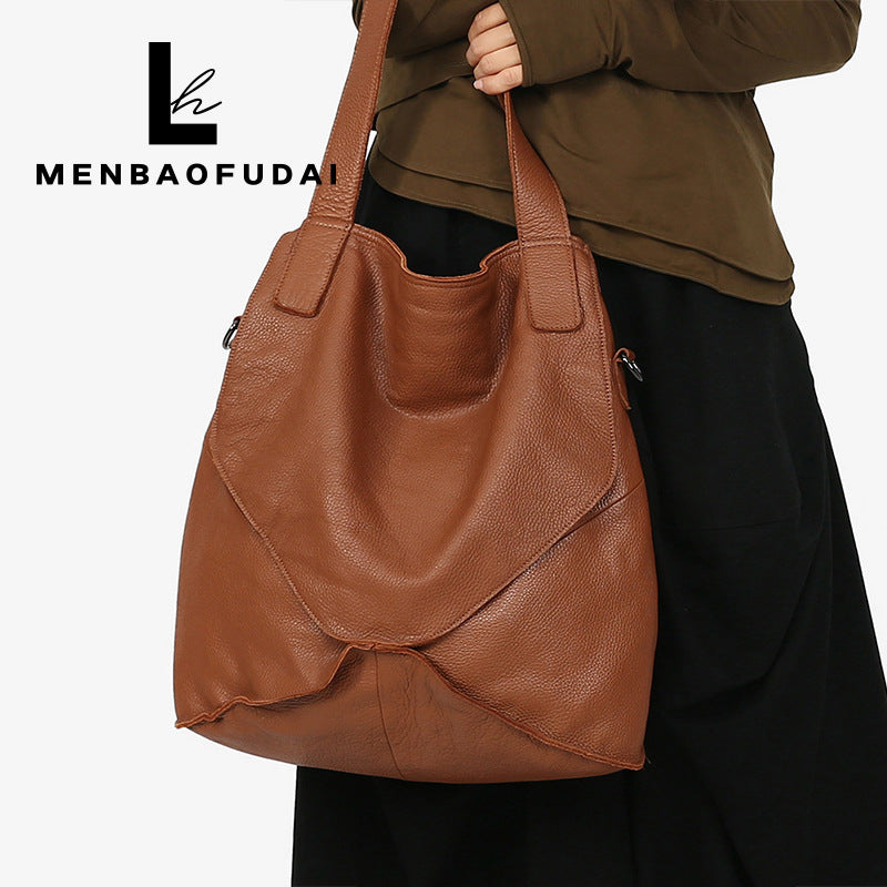 Women's First Layer Cowhide Soft Leather Genuine Shoulder Bags