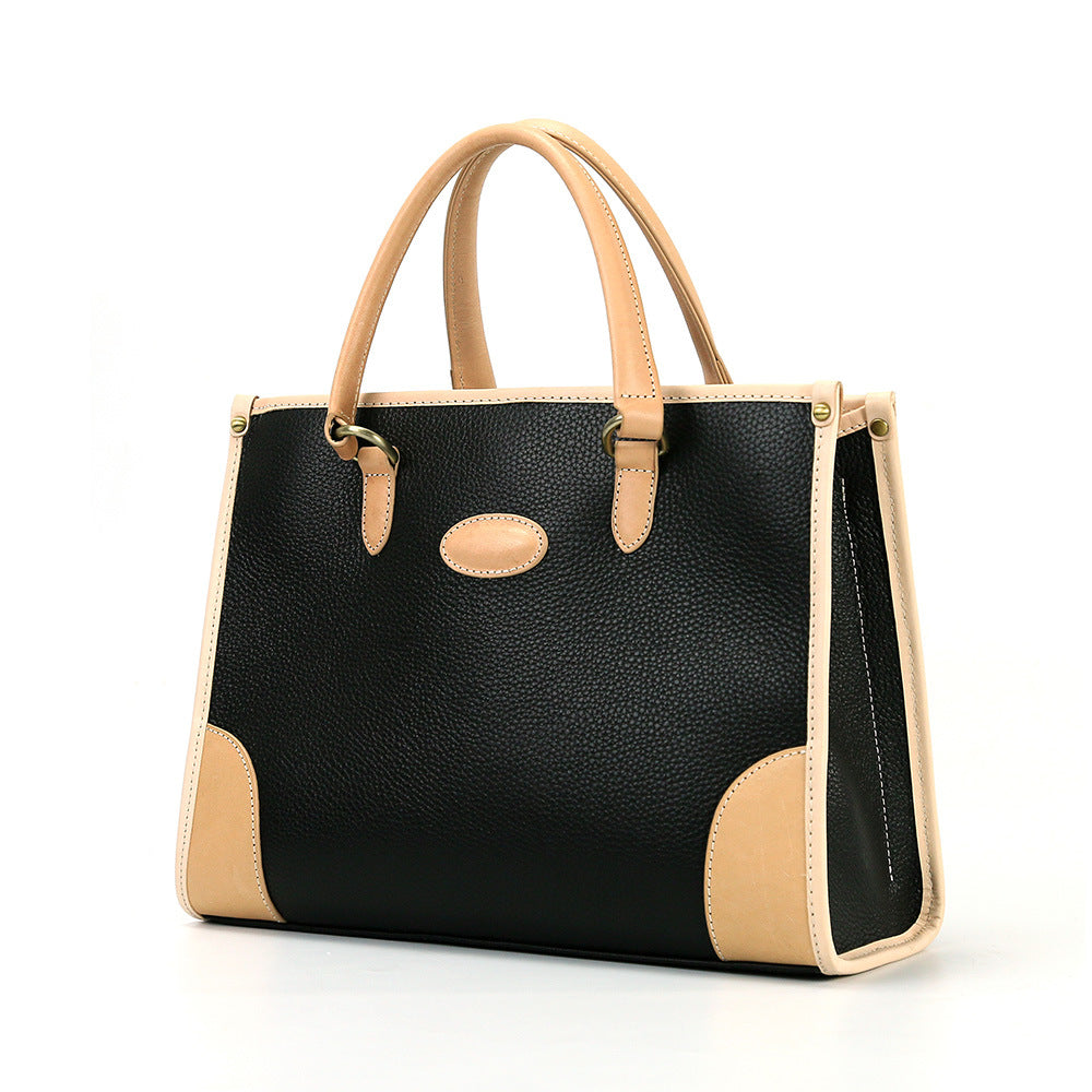 Women's Genuine Leather Top Layer Cowhide Medium Handbags