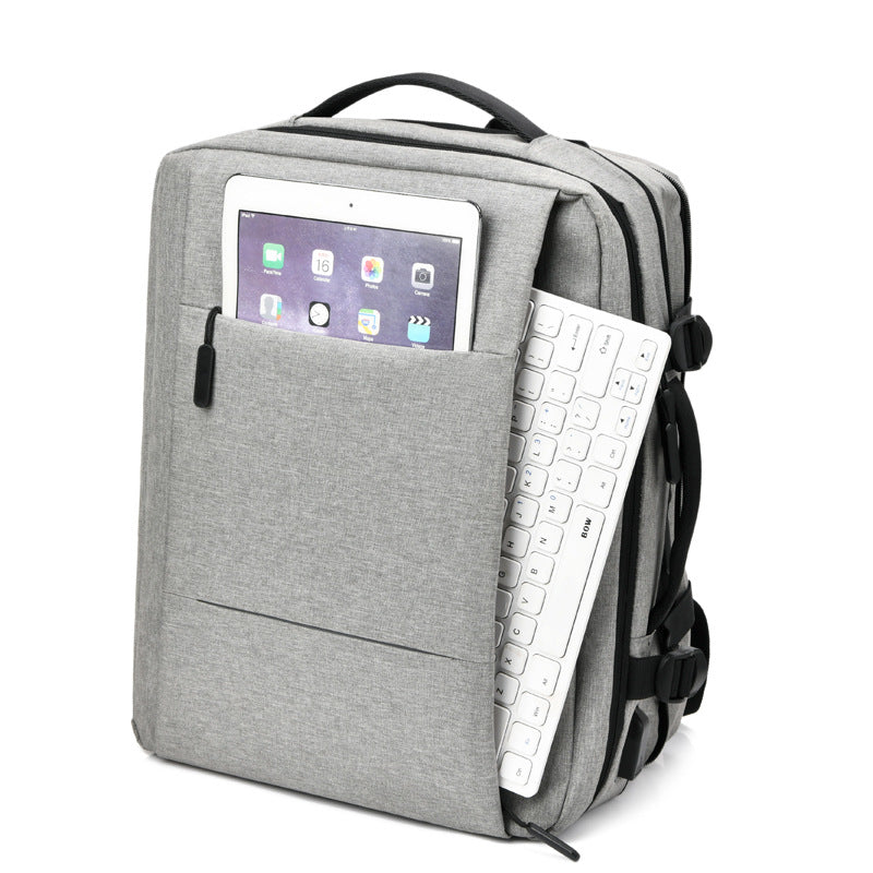 Men's Large Capacity Commuter Scalable Shockproof Business Backpacks