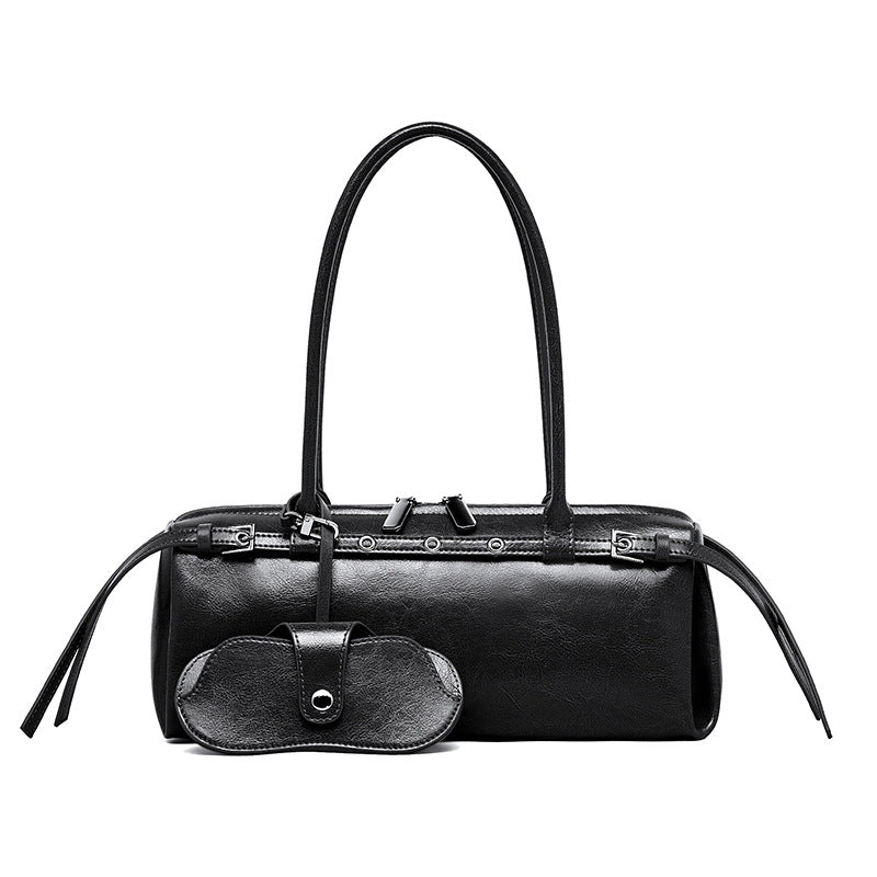 Women's Leather Niche Retro Trendy Cool Decorative Underarm Bags