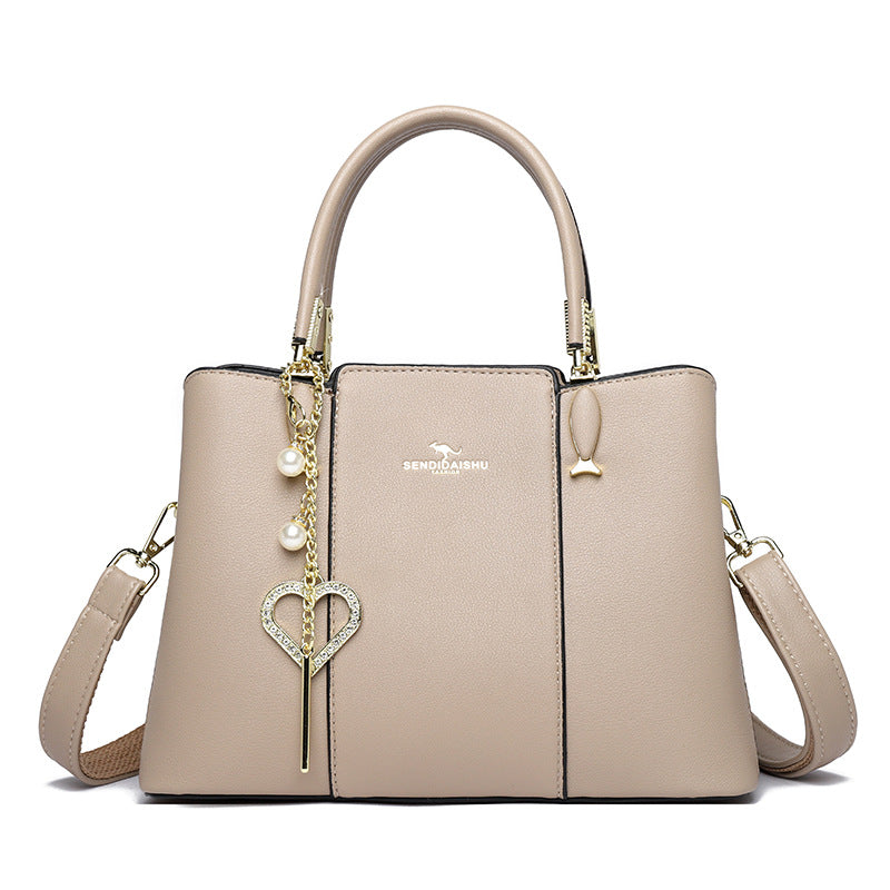 Women's Classic Soft Leather Fashion Mom Handbags