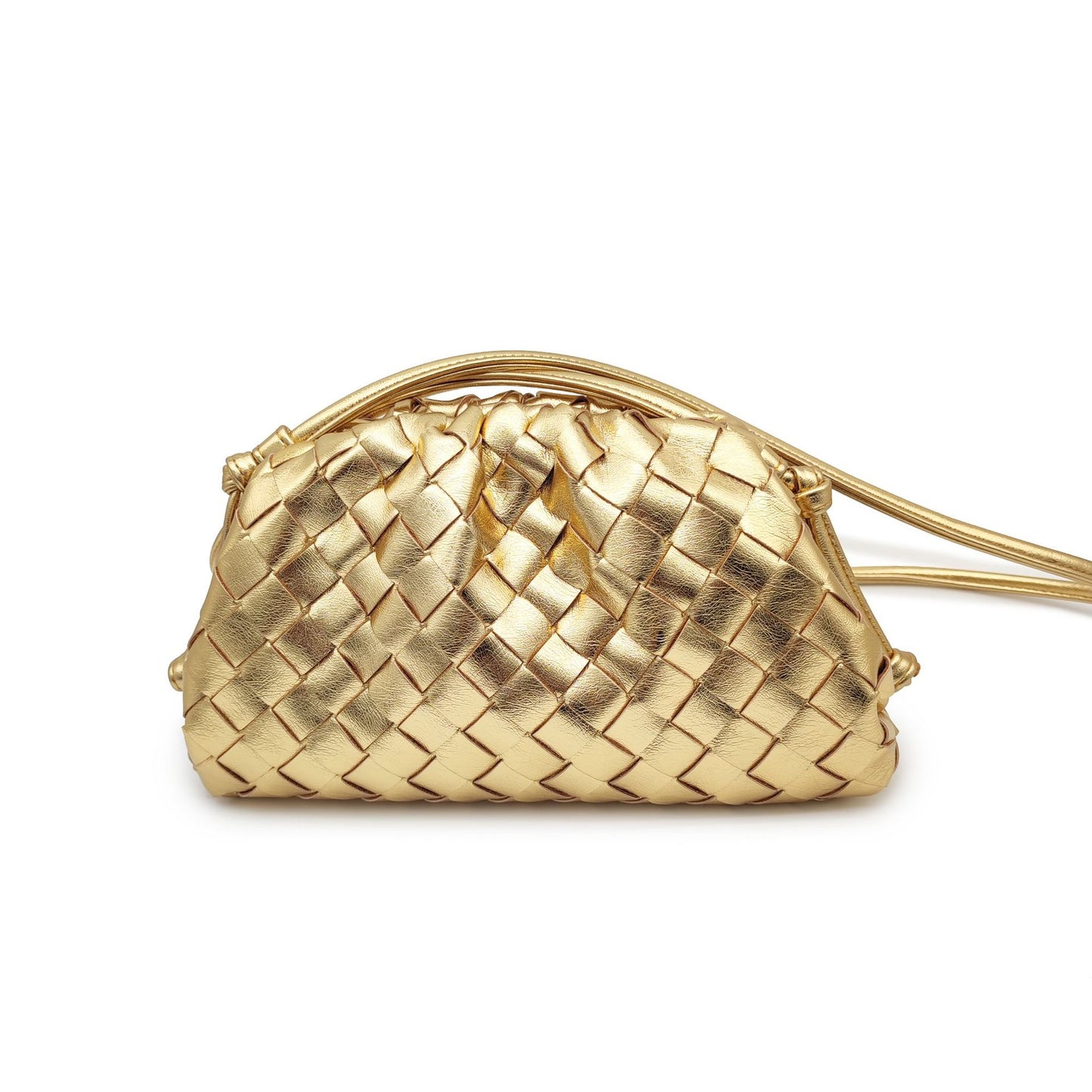 Women's Hand-woven Cloud Stylish Textured High Dumpling Crossbody Bags
