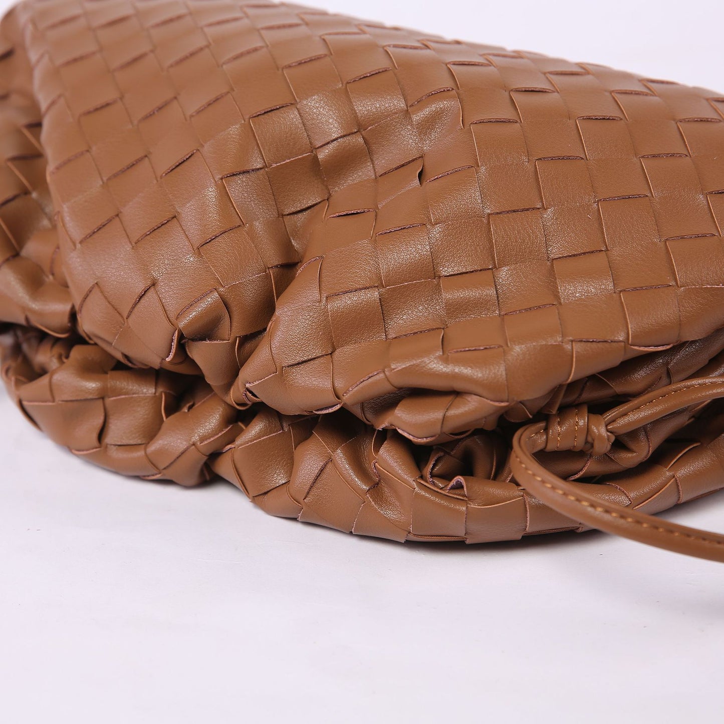 Fashion Clutch Woven Korean Style Cloud Soft Leather Crossbody Bags