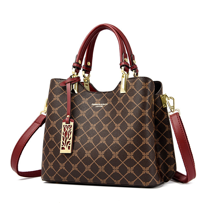 Women's Versatile Fashion Printed Presbyopic Mom Tote Bags