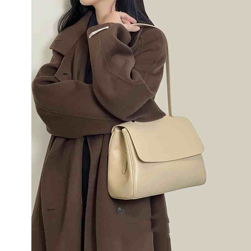 Women's High-grade Portable Cowhide Simple Fashion Large Shoulder Bags