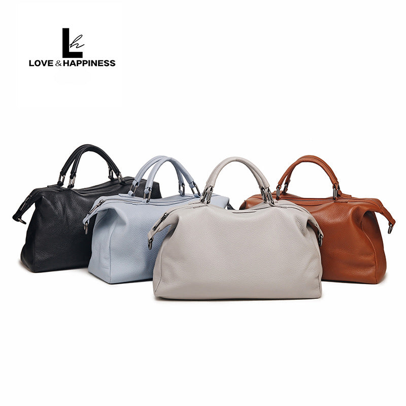 Women's Cute Lucky Genuine Leather Soft Portable Handbags