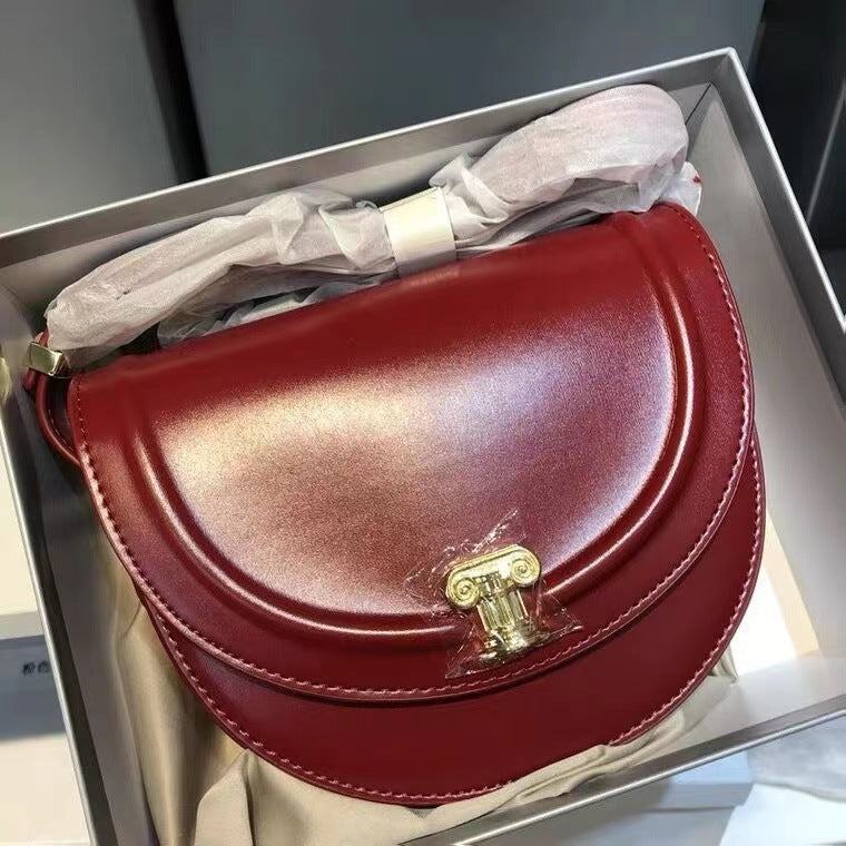 Women's Roman Column Sunset Saddle Underarm Niche Crossbody Bags