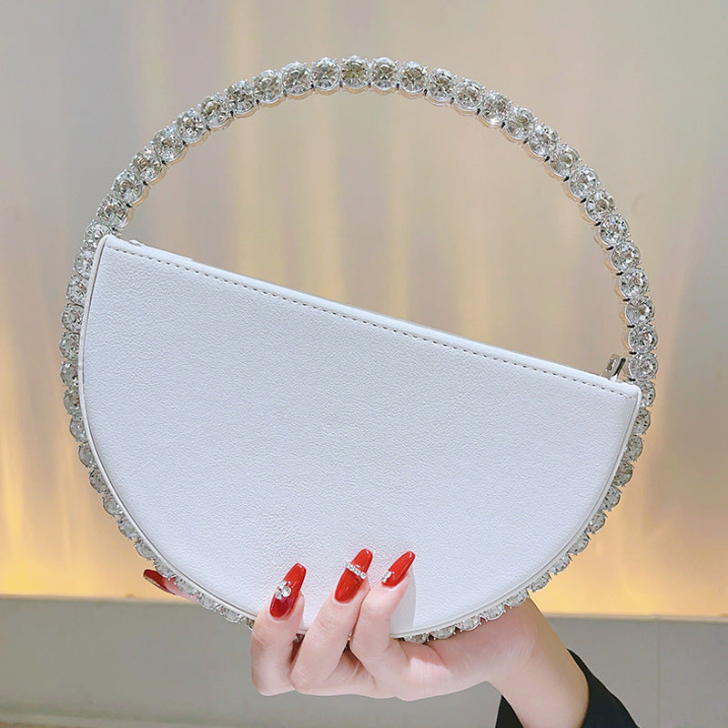 Round Crystal Shiny Clutch Little Fairy Evening Bags