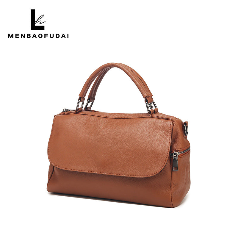 Women's Cute Lucky Genuine Leather Vintage Top Handbags