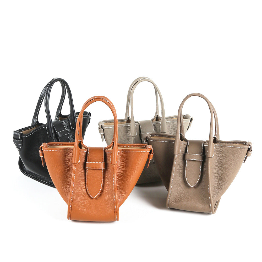 Women's Wings Style Cowhide Trapeze Size Handbags