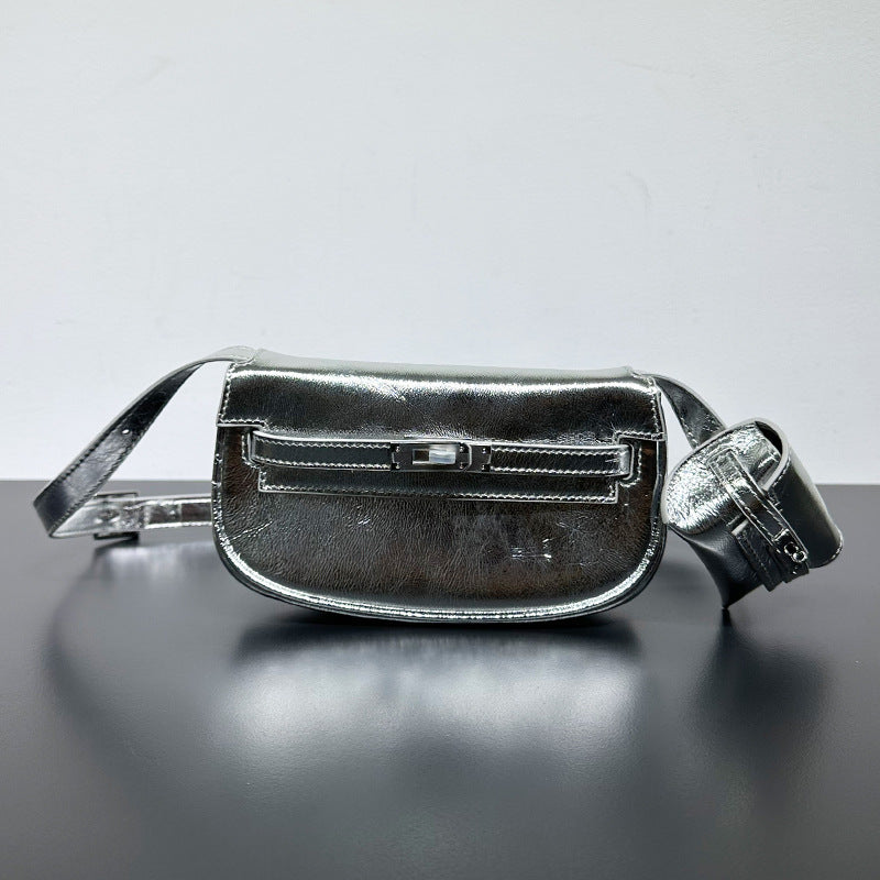 Women's First Layer Cowhide Kelly Leather Mini Bags