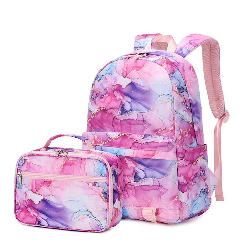 Trendy Two-piece Set Female High Printing Backpacks