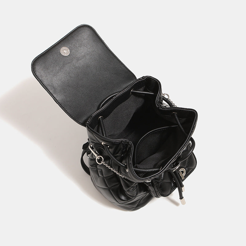 Women's Classic Style Rhombus Female Niche High Backpacks