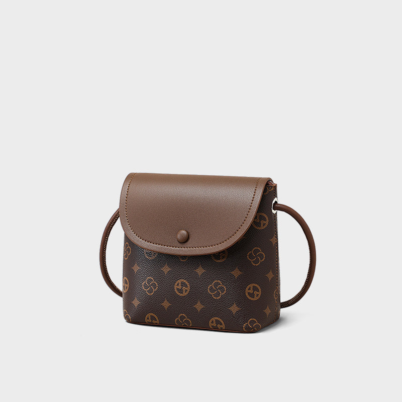 Women's Mobile Genuine Leather Single Mini Pouch Crossbody Bags