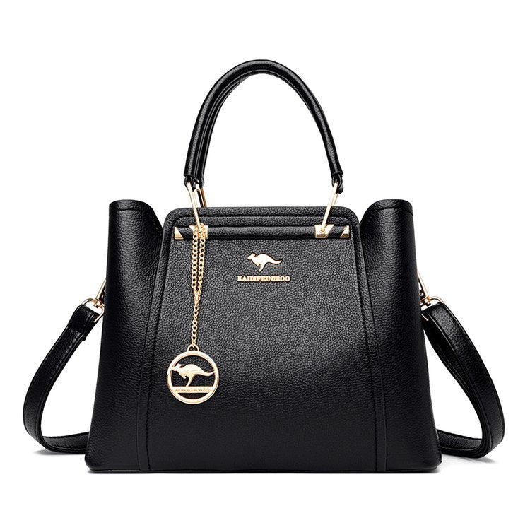 Women's Large Capacity Simple Texture Western Style Crossbody Bags