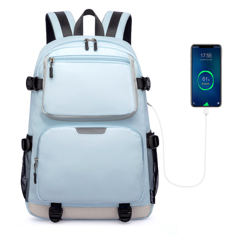 Large Capacity Oxford Cloth Street Leisure Backpacks