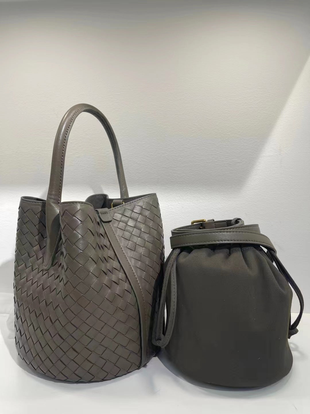 Woven Niche Texture Vegetable Basket Authentic Crossbody Bags