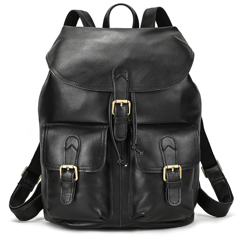 Women's & Men's & Leather Personalized Flip Inch Vintage Backpacks