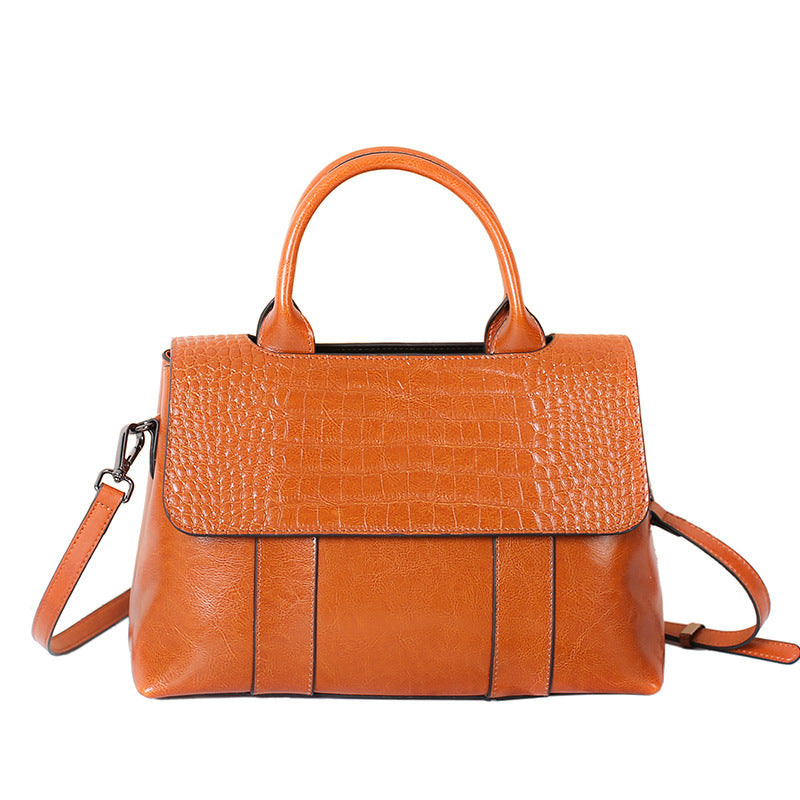 Women's Retro Fashion Large Capacity Genuine Leather Crossbody Bags