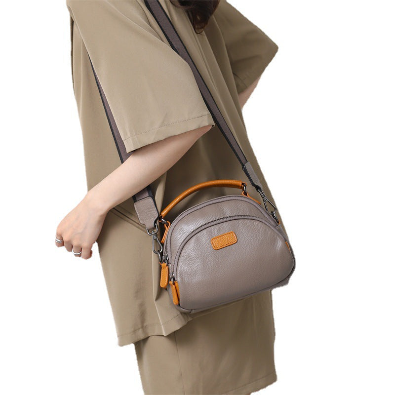 Women's Genuine Leather First Layer Cattlehide Fashion Portable Large Capacity Bags