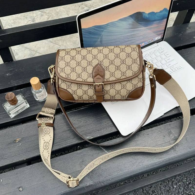 Women's Fashion Series Large Capacity Difference Saddle Shoulder Bags