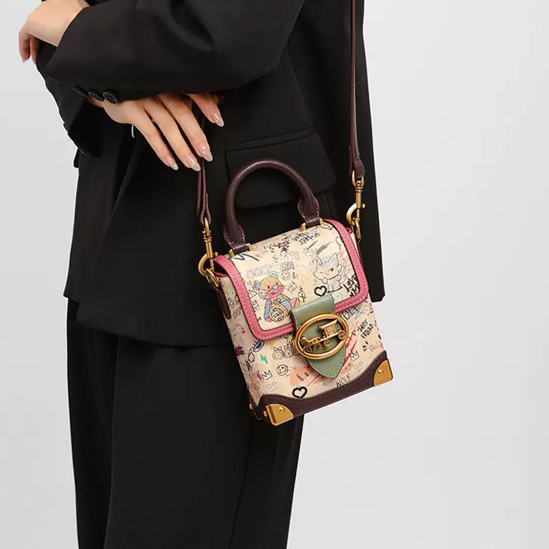 Women's Niche High Sense Cell Fashion Cartoon Crossbody Bags