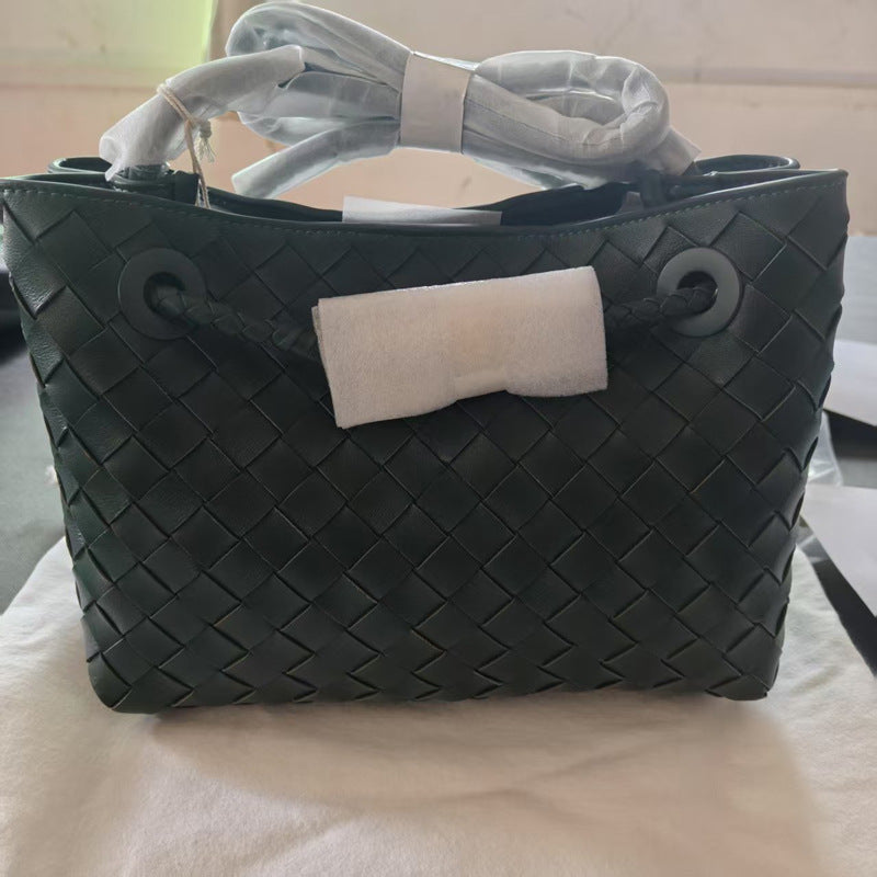 Women's Trendy Woven Handmade Weaving Portable Texture Handbags