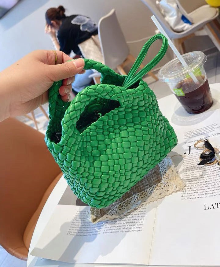 Women's Hand-woven Summer Soft Leather Underarm High-grade Armpit Bags