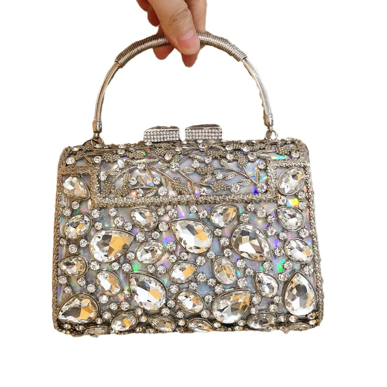Banquet Party Metal Clutch Inlaid With Evening Bags