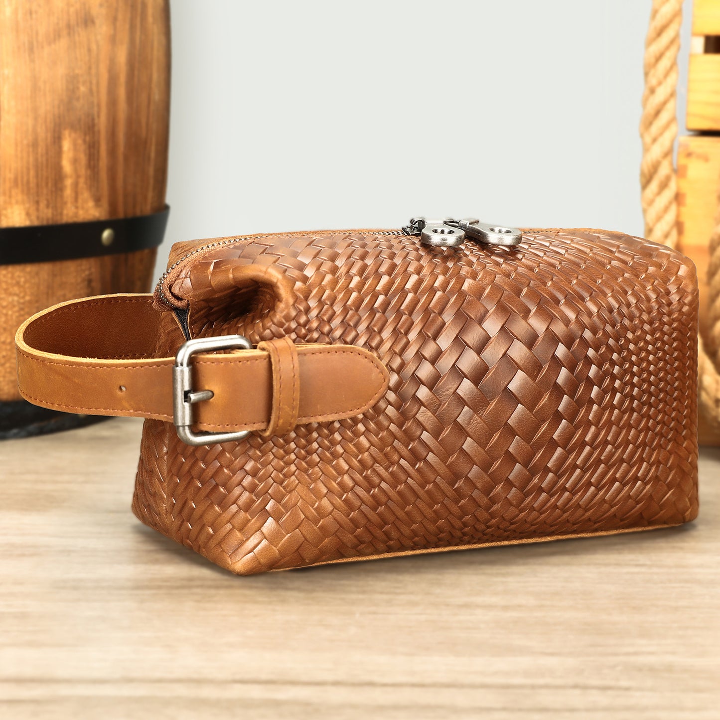 Men's First Layer Cowhide Genuine Leather Clutch Bags