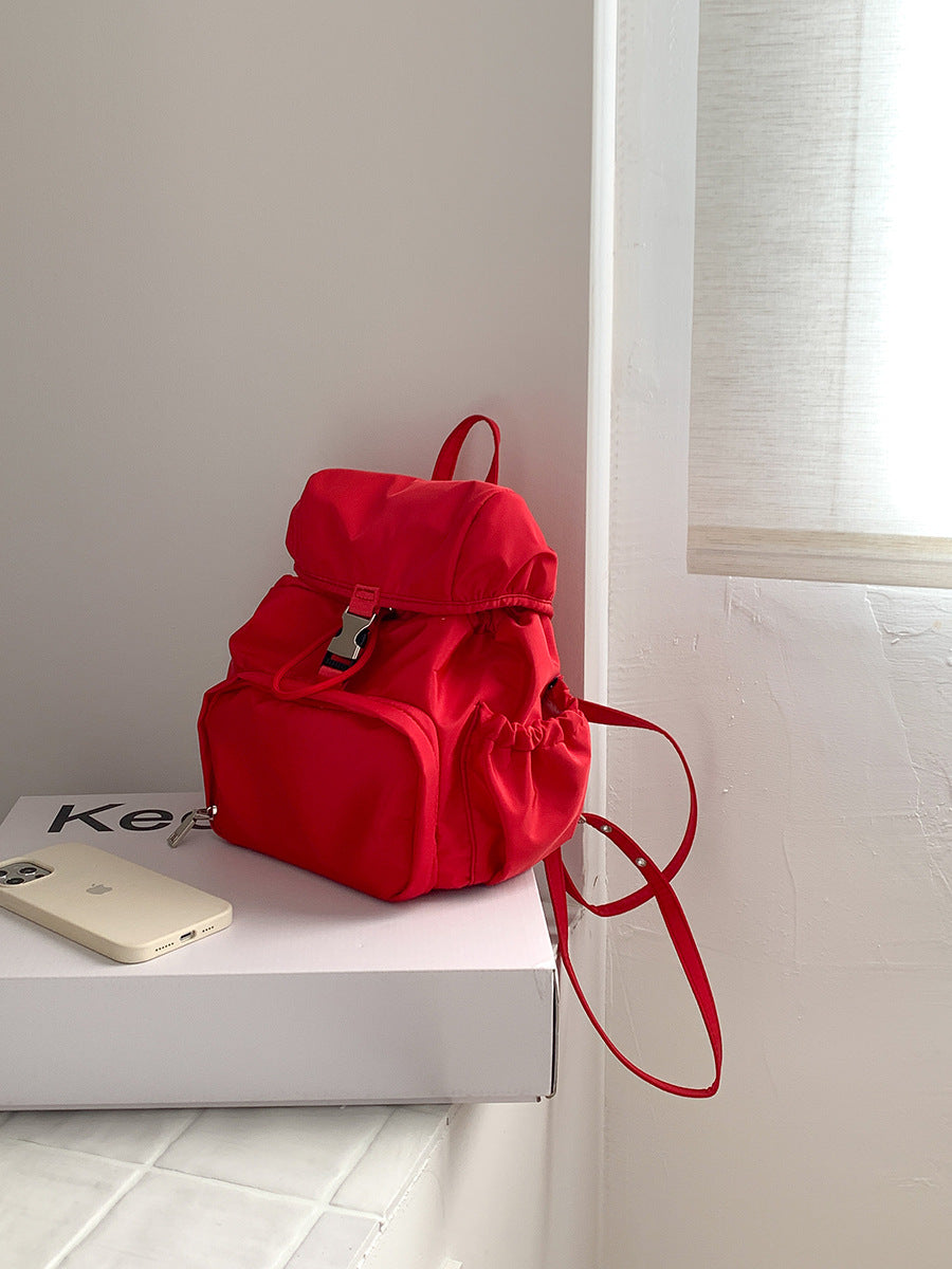 Simple Nylon Fashion Korean College Style Backpacks
