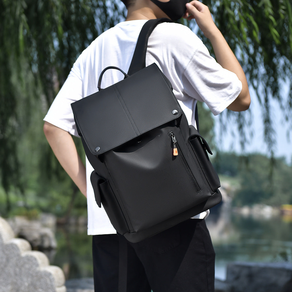 Men's Kangaroo Business Three-dimensional Stylish Computer Backpacks