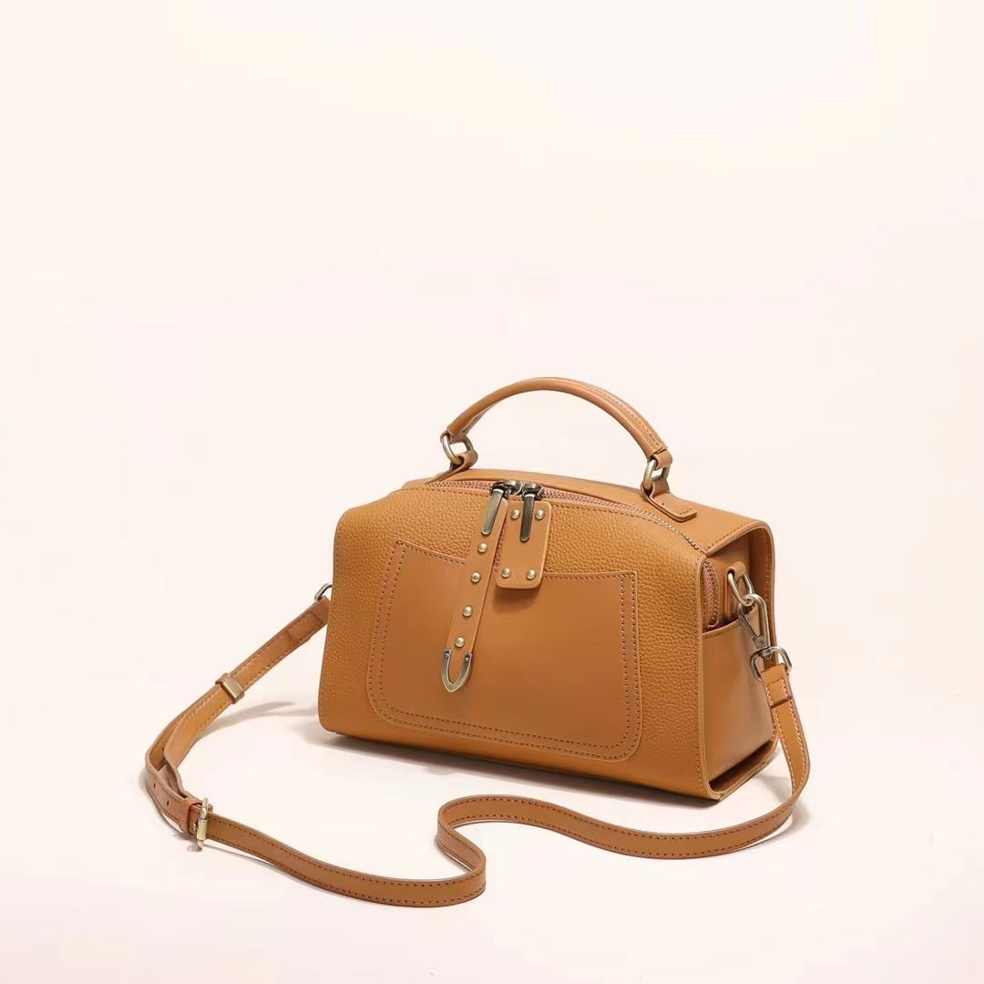 Women's Leather Fashion Large Capacity Versatile Commuter Crossbody Bags