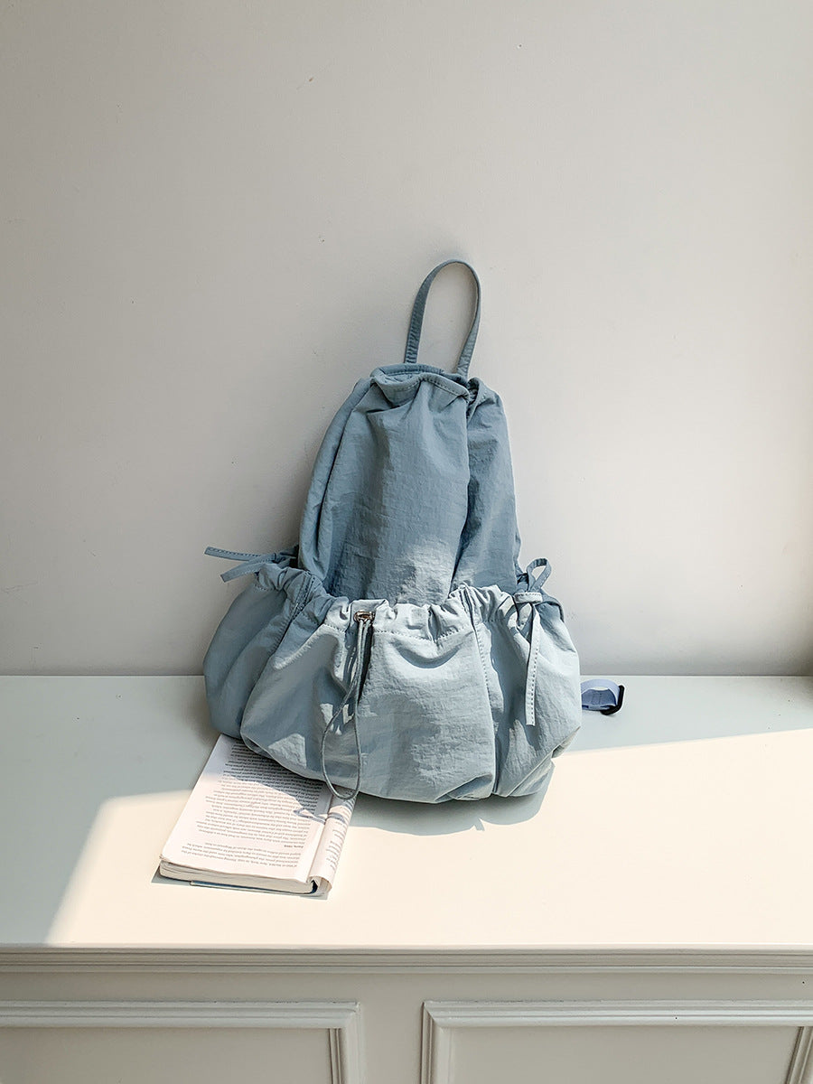 Large Capacity Pleated Commuter College Simple Backpacks