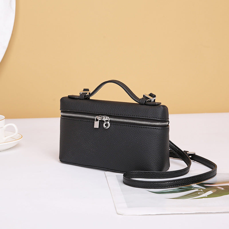 Women's Leather Niche Temperament Lunch Box Summer Simple Crossbody Bags