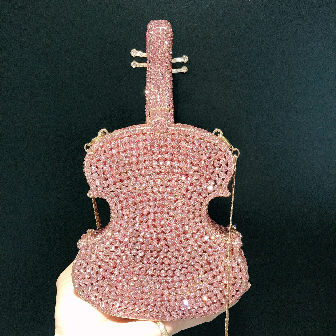 Selection Of Violin Diamond Banquet Rhinestone Evening Bags