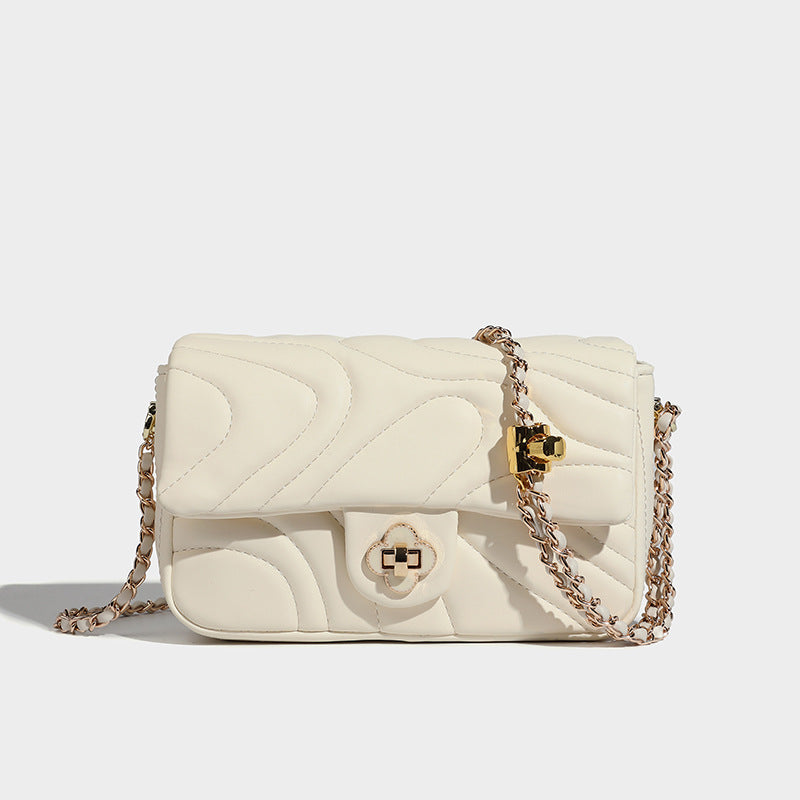 Women's Graceful Fashionable Rhombus Chain Pink Armpit Bags